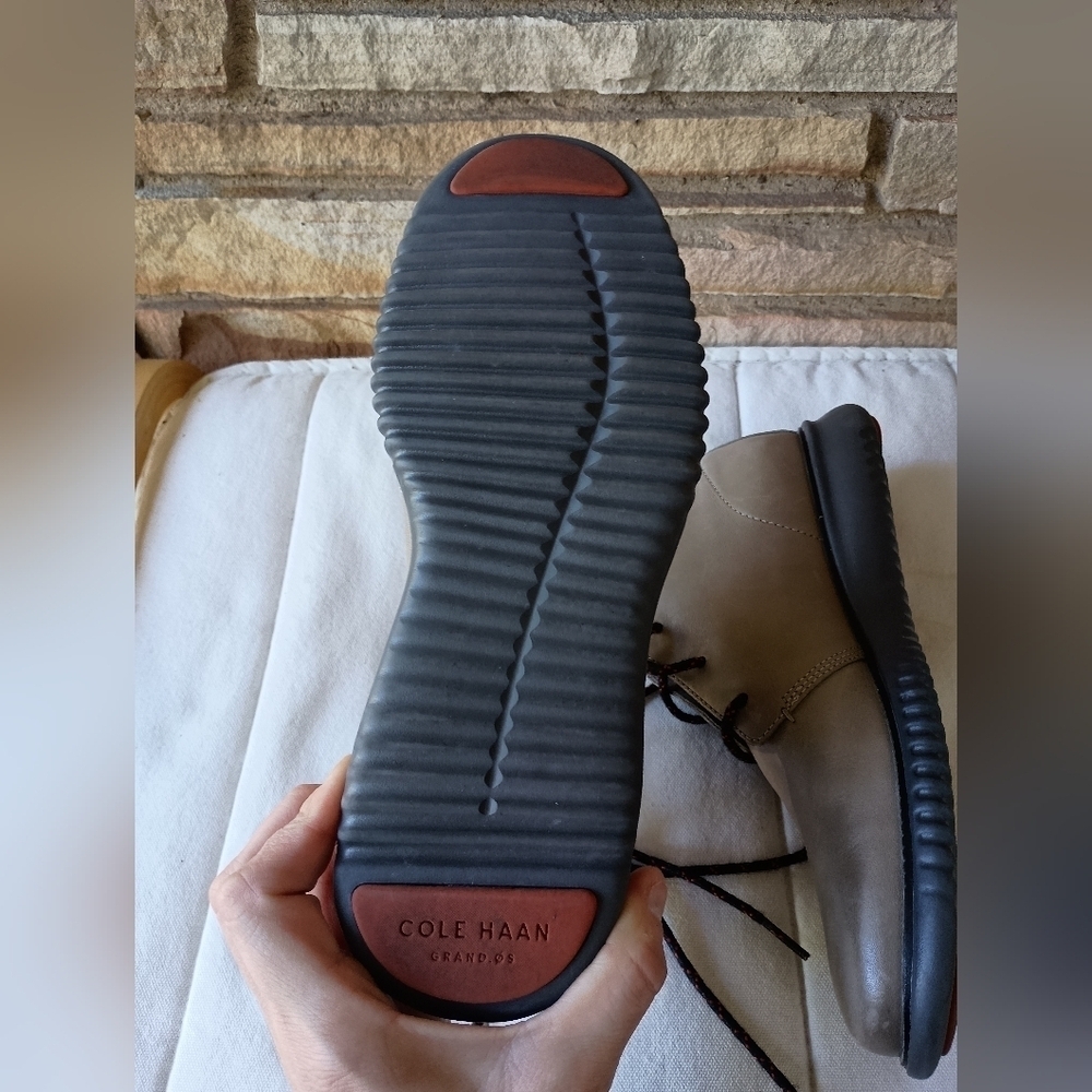 Cole Haan Gray Chukka Boots with Black Soles_7 - Picture 8 of 8
